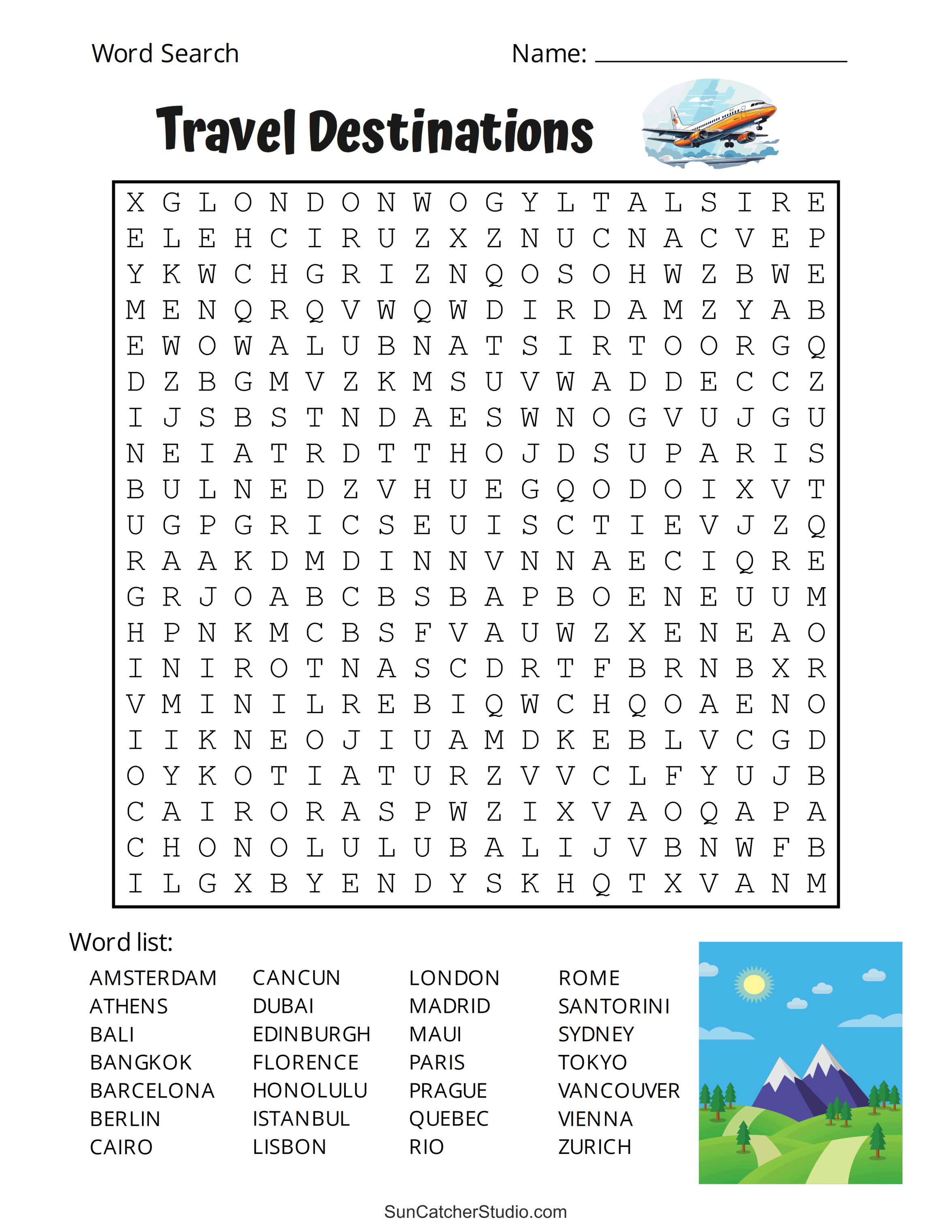 printable adult word search puzzles (word find) – free printables